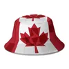 Bérets O Canada drapeau National seau chapeau pour femmes hommes adolescent pliable Bob pêcheur chapeaux Panama casquette Streetwear