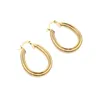 Hoop Earrings Nigeria Congo Arab Africa Ethiopian Jewelry Gold Plated Bridal Wedding Ear Buckle Women