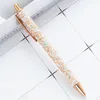 1Pcs Caneta Esferográfica Luxo Lantejoulas Bonito Casamento Rosa Ouro Artigos de Papelaria Material de Escritório Escolar Canetas de Alta Qualidade