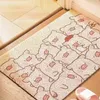 Carpets Cute Pig Floor Mat Silk Ring Entry Can Be Cut Diy Door Porch Foot Anti-slip Dust-resistant