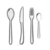 Ensembles de vaisselle Ensemble de couverts design Acier inoxydable Cuisine classique Fourchettes de haute qualité Cuillères Cuisine complète Café Talheres Vaisselle OA50DS