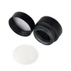 Black Frosted Glass Jars Cosmetic Cream Bottle Travel Cosmetic Dispenser Jar med inre PP -täckning 5G till 100 g wowjb