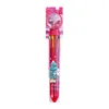 Tecknad film 10 Färg penna jultomten Xmas Tree Deer Ballpoint God julklappar Stationery Writing Tool Home Decor