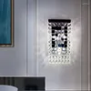シャンデリアモダンクリスタルLED照明豪華な長方形K9ハンギングFペンダントランプパーソナリティダイニングデザイナーサスペンション