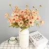 Decorative Flowers Idyllic Style Colorful Small Daisy Simulation Wild Chrysanthemum Bouquet Fabric Artificial Home El Table Decor