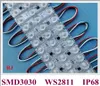 1000pcs Adreslenebilir Tam Renkli Sihirli Dijital LED Işık Modülü İşaret Reklamları için WS 2811 IC WS2811 SMD 3030 DC12V 1.2W IP68 Su Geçirmez