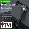 Massage Gun SITUOFUN Professional Extended Massage Gun Deep Tissue Muscle Electric Massager for Full Body Back and Neck Pain Relief Fitness 230609