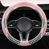 Housses de volant housse en peluche universelle voiture conduite Durable chaud doux accessoire moyen pour les femmes d'hiver