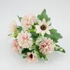 Decorative Flowers Silk Hydrangea Simulation Flower Pink Wedding Small Bouquet Fake Christmas Party DIY Decoration Ornaments