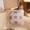 Brand Cushion/Decorative Pillow Linen Blend Vintage Flower Vase Cover Car Waist Back Cushion Home Decorative Throw Pillowcase For Sofa