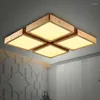 Ceiling Lights Creative OAK Modern Led For Living Room Bedroom Lampara Techo Wooden Lamp Fixtures Luminaria