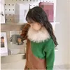 Шарфы девушка пушистый шарф зимний еновый еновый воротни