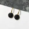 Dangle Earrings 6 Colors Crystal Hive Honeycomb Style Black Purple Yellow Color Drop Earring For Women Gift Fashion Jewelry(DJ1191)