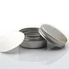 Envases de bálsamo labial de aluminio vacíos Frascos de crema cosmética Artesanías de hojalata Botella de bote 5 10 15 30 50 100 g Vpope