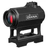 Caza 1X22 punto rojo alcance para armas de fuego reales. 223 5,56 Airsoft Reflex colimador vista 3X lupa holográfica cubierta de goma