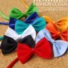 Candy Colors Bow Tie Clip på fluga för barns båge med nackrem 50st Lot 254N