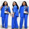 Ethnic Clothing 2023 Dashiki African 4 Colors Fashion Suit (Dress And Trousers) For Lady(ZDTZ#)