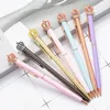 50шт/лот милый Crown Metal Ballpoint Ren Pen Ring Wedding Office Office Gift Roller Ball Pens Free Custom Logo Business