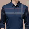 Polos pour hommes T-shirt à manches longues pour hommes Printemps Été Ice Polo Shirt Lâche Grand Revers Chemise Mince Casual Lâche Lettre Impression Tops 230609