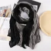 Scarves 2023 Women Solid Color Muslim Hijab Head Scarf Double -Color Twist Pashmina Bandana Headband High Quality Stores