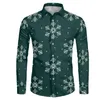 Męskie koszule zwykłe sklep świąteczny sklep świąteczny Atmosfera Personel odzież Męskie Koszulę z długim rękawem inteligentna męska sukienka towarzyska
