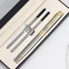 Ballpoint Pens pudełko prezentowe Opakowanie luksusowe metalowe pensa szkolne biuro biznesowe podpis wałek pióro pismo studenckie modyfikowania 230609