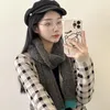 Scarves Winter Warmer Faux Cashmere Unisex Casual Solid Colors Ladies Outdoor Sports Christmas Gift Scarf For Women