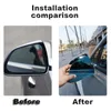 Ny 2st bil vid vinkelvy Anti Glare Door Rearview Mirror Glass Blue Light Anti-Vertigo för Tesla Model X S Tillbehör