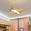 Ceiling Lights Modern LED Pendant Lamp For Children's Room Bedroom Home Kids Baby Boys Airplane Hanging Chandelier Decor Light Fixture