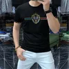 2023 Designer Men's T Shirts grossistkläder Hot borr Kort ärm Street Löst överdimensionerad casual t-shirt 100% Pure Cotton Tops Woman Summer Fashion Asian Size M-4XL