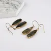 Dangle Earrings Borosa 5pcs Design Gold Plated Long Drop Labradorite Faceted Gems Fashion Trendy Jewelry 선물 G2084-1