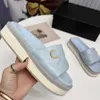 Sandalias de diseñador de alta calidad para mujer, zapatillas de tacón clásicas con canal de cuero, chanclas de lujo para mujer, CCity Plate-forme Z102