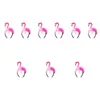 Bandanas 9 PCS Flamingo pannband Kids Girls Clothes Pography Props Summer Decor Festival Accessories Velvet Child