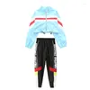 Stage Wear Kid Hip Hop Dance Costume Giacca a maniche lunghe Pantaloni neri Abiti da strada per Boy Girl Jazz Outfit Performance