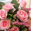 Декоративные цветы эмуляция розовые свадебные букеты Различные искусственные шелковые свадебные руки с красочным реквизитом для невесты.