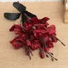 Decorative Flowers Artificial Orchid Autumn Butterfly Silk Fake Flower Wedding Home Christmas Decoration Room Bouquet Decor