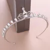 Pinzas para el cabello Novia Arco Corona Princesa Cumpleaños Tocado Adornos de boda Diadema Tiaras Mujeres Accesorios Diadema en la cabeza HG315