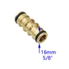 散水機器真鍮5/8 "1/2" 3/4 "ホース修理クイックコネクタの延長延長パイプ銅銅洗浄水