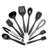 Ört Spice Tools Silikonkokningsredskap Set Nonstick Spatula Spade Soppskedhandtag BPA Gratis köksverktygstillbehör 230609