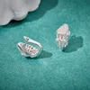 2024 Designer Collection Stud örhängen Inlay tjeckisk zirkon diamantpläterad guldfärg Vita gröna ögon Snake Serpent Snakliknande öronklipp