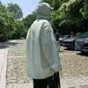 Jaquetas masculinas à prova de sol masculinas com capuz roupas com zíper largas japonesas verão tático chaqueta moda casacos bonitos adolescentes listrado casual