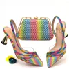 Zapatos de vestir Doershow Conjunto de moda y bolsos a juego Bombas de fiesta de Italia ¡Bolsa de zapatos a juego italiana para zapatos! HSD1-3