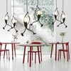 Lampes suspendues Creative Long Hang Lamp Nordic Restaurant Bar Lights Table à manger à trois têtes Art Study Office Decor Lustre