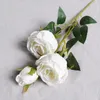 Flores decorativas branco artificial buquê de seda falso para decoração de casa, festa, decoração de casamento, faça você mesmo, dia dos namorados, acessórios