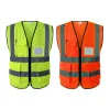 visibilidad chaleco reflectante seguridad verde chaqueta fluorescente reflector ingeniería de construcción advertencia de tráfico ropa protectora