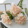 Decorative Flowers Artificial Silk Hydrangea Fake Branch Bridal Wedding Flower Hand Balls Home Table Decor