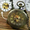 Pocket Watch Retro Mechanical Полностью автоматическая часовая мужская студенческая плитка изящное хранение фотографий Женское ночное сияние старомодное часовое