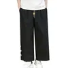 Men's Pants Athletic Sweatpants H House American Retro Hip Hop Large Pockets Design Sense Wide Leg Work Punch Fashion Wind