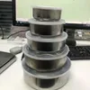 Bouteilles de stockage 5 pièces récipient alimentaire avec couvercle boîte à lunch en acier inoxydable conservation empilable étanche pour four à micro-ondes DXAF
