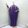 Vêtements ethniques robes africaines pour femmes été élégant à manches longues col rond grande taille robe en Polyester musulman Abaya vêtements